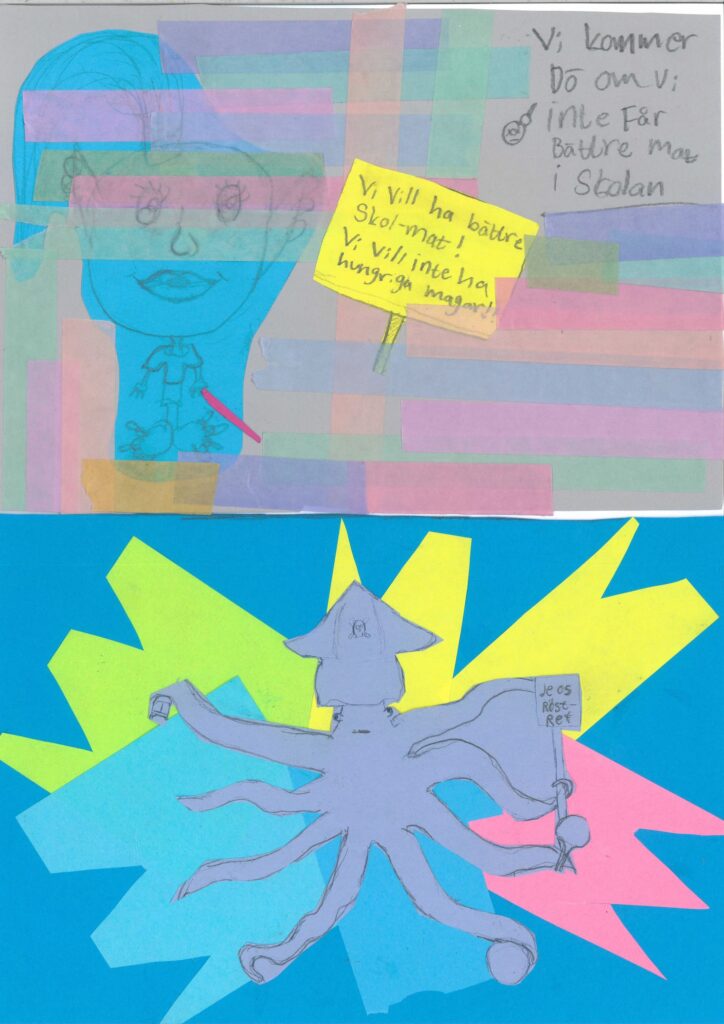 Exempel på vykort från barn till makthavarna